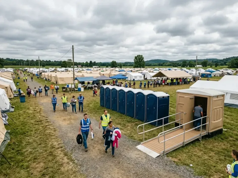 disaster-relief-camp-restrooms-010 — frequently asked questions, Dumpster & Portable Bathrooms Rental in Blacklick Estates,…